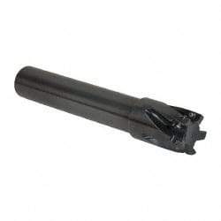 Kennametal - 1-1/2" Cut Diam, 14.48mm Max Depth of Cut, 1-1/4" Shank Diam, 203.2mm OAL, Indexable Square Shoulder End Mill - EC14.., EP14.. Inserts, Cylindrical Shank, 0° Lead Angle, Through Coolant - USA Tool & Supply