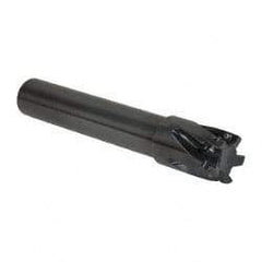 Kennametal - 1-1/2" Cut Diam, 14.48mm Max Depth of Cut, 1-1/4" Shank Diam, 203.2mm OAL, Indexable Square Shoulder End Mill - EC14.., EP14.. Inserts, Cylindrical Shank, 0° Lead Angle, Through Coolant - USA Tool & Supply