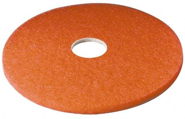 3M - Spray Buffing Pad - 12" Machine, Red Pad, Polyester - USA Tool & Supply