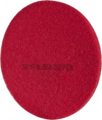 3M - Spray Buffing Pad - 19" Machine, Red Pad, Polyester - USA Tool & Supply