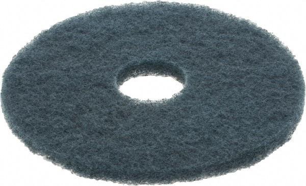 3M - Scrubbing Pad - 14" Machine, Blue Pad, Nylon & Polyester - USA Tool & Supply