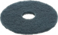 3M - Scrubbing Pad - 14" Machine, Blue Pad, Nylon & Polyester - USA Tool & Supply