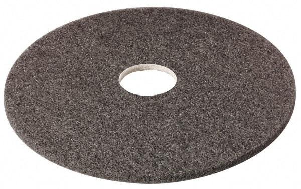 3M - Stripping Pad - 17" Machine, Black Pad, Nylon & Polyester - USA Tool & Supply