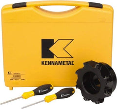 Kennametal - 8 Inserts, 5" Cut Diam, 1-1/2" Arbor Diam, 0.361" Max Depth of Cut, Indexable Square-Shoulder Face Mill - 0/90° Lead Angle, 2.38" High, SD.T 43.. Insert Compatibility, Series KSSM - USA Tool & Supply