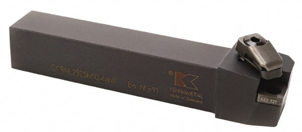 Kennametal - LH CCRN Negative Rake Indexable Turning Toolholder - USA Tool & Supply