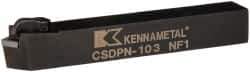 Kennametal - CSDP, Neutral Cut, 0° Lead Angle, 5/8" Shank Height x 5/8" Shank Width, Positive Rake Indexable Turning Toolholder - 4-1/2" OAL, SP..32. Insert Compatibility, Series Kendex - USA Tool & Supply