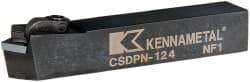 Kennametal - CSDP, Neutral Cut, 0° Lead Angle, 3/4" Shank Height x 3/4" Shank Width, Positive Rake Indexable Turning Toolholder - 4-1/2" OAL, SP..42. Insert Compatibility, Series Kendex - USA Tool & Supply