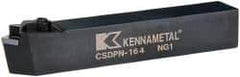 Kennametal - CSDP, Neutral Cut, 0° Lead Angle, 1" Shank Height x 1" Shank Width, Positive Rake Indexable Turning Toolholder - 6" OAL, SP..42. Insert Compatibility, Series Kendex - USA Tool & Supply