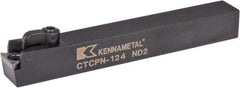 Kennametal - CTCP, Neutral Cut, 0° Lead Angle, 3/4" Shank Height x 3/4" Shank Width, Positive Rake Indexable Turning Toolholder - 6" OAL, TP..42. Insert Compatibility, Series Kendex - USA Tool & Supply
