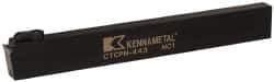 Kennametal - CTCP, Neutral Cut, 0° Lead Angle, 1" Shank Height x 1/2" Shank Width, Positive Rake Indexable Turning Toolholder - 8" OAL, TP..42. Insert Compatibility, Series Kendex - USA Tool & Supply
