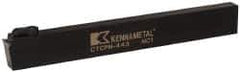 Kennametal - CTCP, Neutral Cut, 0° Lead Angle, 1" Shank Height x 1/2" Shank Width, Positive Rake Indexable Turning Toolholder - 8" OAL, TP..42. Insert Compatibility, Series Kendex - USA Tool & Supply