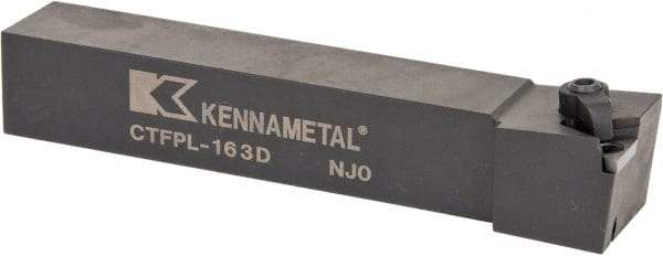 Kennametal - CTFP, Left Hand Cut, 0° Lead Angle, 1" Shank Height x 1" Shank Width, Positive Rake Indexable Turning Toolholder - 6" OAL, TP..32. Insert Compatibility, Series Kendex - USA Tool & Supply