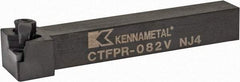 Kennametal - CTFP, Right Hand Cut, 0° Lead Angle, 1/2" Shank Height x 1/2" Shank Width, Positive Rake Indexable Turning Toolholder - 3-1/2" OAL, TP..22. Insert Compatibility, Series Kendex - USA Tool & Supply