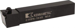 Kennametal - CTFP, Right Hand Cut, 0° Lead Angle, 1" Shank Height x 1" Shank Width, Positive Rake Indexable Turning Toolholder - 6" OAL, TP..32. Insert Compatibility, Series Kendex - USA Tool & Supply