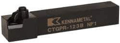 Kennametal - CTGP, Right Hand Cut, 0° Lead Angle, 3/4" Shank Height x 3/4" Shank Width, Positive Rake Indexable Turning Toolholder - 4-1/2" OAL, TN..32. Insert Compatibility, Series Kendex - USA Tool & Supply