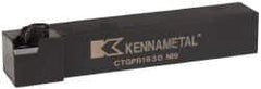 Kennametal - CTGP, Right Hand Cut, 0° Lead Angle, 1" Shank Height x 1" Shank Width, Positive Rake Indexable Turning Toolholder - 6" OAL, TN..32. Insert Compatibility, Series Kendex - USA Tool & Supply