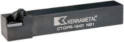 Kennametal - CTGP, Right Hand Cut, 0° Lead Angle, 1" Shank Height x 1" Shank Width, Positive Rake Indexable Turning Toolholder - 6" OAL, TP..42. Insert Compatibility, Series Kendex - USA Tool & Supply