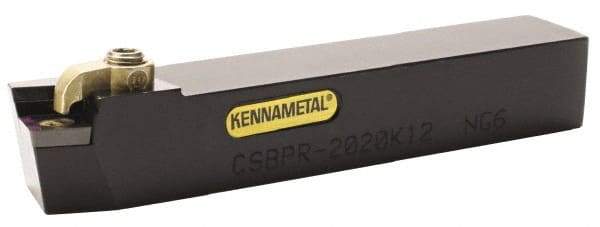 Kennametal - CSBP, Right Hand Cut, 15° Lead Angle, 20mm Shank Height x 20mm Shank Width, Positive Rake Indexable Turning Toolholder - 125mm OAL, SP..1203.. Insert Compatibility, Series Kendex - USA Tool & Supply
