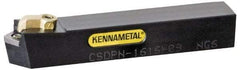 Kennametal - CSDP, Neutral Cut, 0° Lead Angle, 20mm Shank Height x 20mm Shank Width, Positive Rake Indexable Turning Toolholder - 125mm OAL, SP.. Insert Compatibility, Series Kendex - USA Tool & Supply