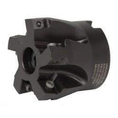 Kennametal - 5 Inserts, 2" Cut Diam, 3/4" Arbor Diam, 0.361" Max Depth of Cut, Indexable Square-Shoulder Face Mill - 0/90° Lead Angle, 1-3/4" High, SD.T 43.. Insert Compatibility, Series KSSM - USA Tool & Supply