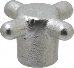 Gibraltar - 2-1/2" Head Diam, 4 Point Spoked Knob - 5/8-11 Hole, Cast Iron - USA Tool & Supply