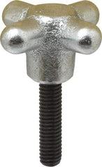 Strong Hand Tools - 2" Head Diam, 4 Point Spoked Knob - 3/8-16 Stem, Cast Iron - USA Tool & Supply