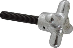 Strong Hand Tools - 2" Head Diam, 4 Point Spoked Knob - 3/8-16 Stem, Cast Iron - USA Tool & Supply