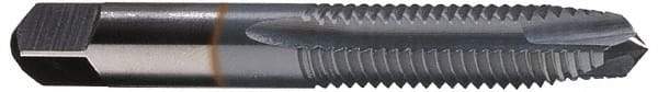 Cleveland - #4-40, 2 Flute, TiCN Finish, High Speed Steel Spiral Point Tap - Plug Chamfer, Right Hand Thread, 0.31" Thread Length, 2B Class of Fit, Series 1011TICN - Exact Industrial Supply