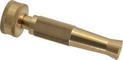 Value Collection - Garden Hose Noninsulated Twist Nozzle - Brass - USA Tool & Supply