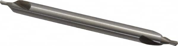 Interstate - #4 Plain Cut 60° Incl Angle High Speed Steel Combo Drill & Countersink - USA Tool & Supply