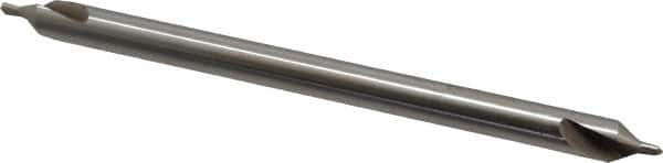 Interstate - #4-1/2 Plain Cut 60° Incl Angle High Speed Steel Combo Drill & Countersink - USA Tool & Supply