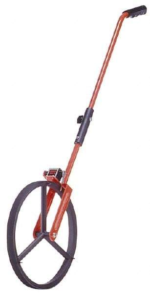 CST/berger - 100,000' Counter Limit, 3' OAL, Red Measuring Wheel - 1" Accuracy per 100", Measures in Feet - USA Tool & Supply