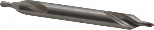 Interstate - #2 Plain Cut 60° Incl Angle Cobalt Combo Drill & Countersink - USA Tool & Supply