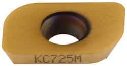 Kennametal - LFEW2524 LN Grade KC725M Carbide Milling Insert - TiN/TiCN/TiN Finish, 0.1299" Thick, 1.6mm Corner Radius - USA Tool & Supply