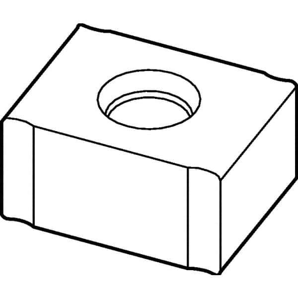 Kennametal - LNEU1245 Grade KCPM40 Carbide Milling Insert - TiAlN/AlCrN Finish, 0.177" Thick, 1/32" Corner Radius - USA Tool & Supply