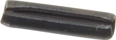 Value Collection - 2mm Diam x 8mm Long Slotted Spring Pin - Grade 1070-1080 Steel, Plain Finish - USA Tool & Supply