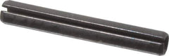 Value Collection - 2mm Diam x 16mm Long Slotted Spring Pin - Grade 1070-1080 Steel, Plain Finish - USA Tool & Supply