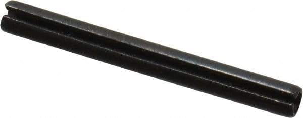 Value Collection - 2mm Diam x 20mm Long Slotted Spring Pin - Grade 1070-1080 Steel, Plain Finish - USA Tool & Supply