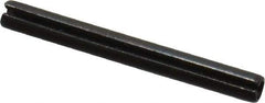 Value Collection - 2mm Diam x 20mm Long Slotted Spring Pin - Grade 1070-1080 Steel, Plain Finish - USA Tool & Supply