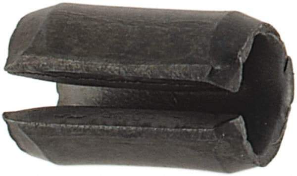 Value Collection - 2.5mm Diam x 4mm Long Slotted Spring Pin - Grade 1070-1080 Steel, Plain Finish - USA Tool & Supply