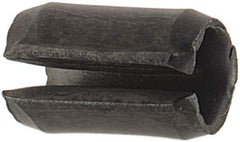Value Collection - 2.5mm Diam x 4mm Long Slotted Spring Pin - Grade 1070-1080 Steel, Plain Finish - USA Tool & Supply