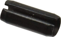 Value Collection - 2.5mm Diam x 6mm Long Slotted Spring Pin - Grade 1070-1080 Steel, Plain Finish - USA Tool & Supply
