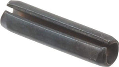 Value Collection - 2.5mm Diam x 10mm Long Slotted Spring Pin - Grade 1070-1080 Steel, Plain Finish - USA Tool & Supply