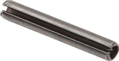 Value Collection - 2.5mm Diam x 16mm Long Slotted Spring Pin - Grade 1070-1080 Steel, Plain Finish - USA Tool & Supply