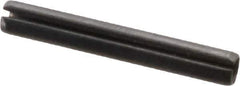 Value Collection - 2.5mm Diam x 18mm Long Slotted Spring Pin - Grade 1070-1080 Steel, Plain Finish - USA Tool & Supply