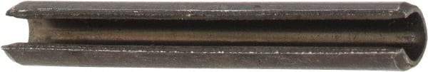 Value Collection - 2.5mm Diam x 20mm Long Slotted Spring Pin - Grade 1070-1080 Steel, Plain Finish - USA Tool & Supply