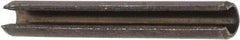 Value Collection - 2.5mm Diam x 20mm Long Slotted Spring Pin - Grade 1070-1080 Steel, Plain Finish - USA Tool & Supply