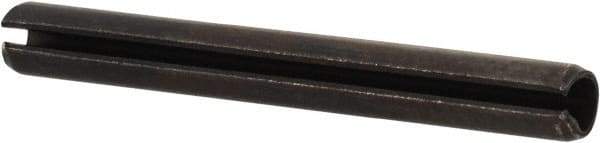 Value Collection - 2.5mm Diam x 22mm Long Slotted Spring Pin - Grade 1070-1080 Steel, Plain Finish - USA Tool & Supply