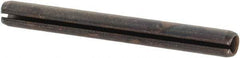 Value Collection - 2.5mm Diam x 24mm Long Slotted Spring Pin - Grade 1070-1080 Steel, Plain Finish - USA Tool & Supply