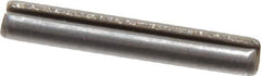 Value Collection - 3mm Diam x 20mm Long Slotted Spring Pin - Grade 1070-1080 Steel, Plain Finish - USA Tool & Supply
